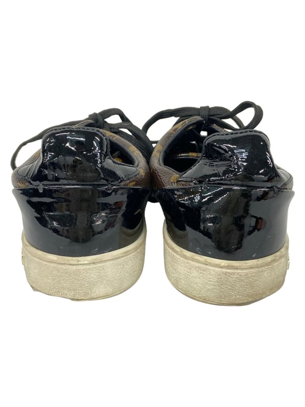 Louis Vuitton Sneakers 36 Front Row Line Brown Black Leather - Picture 3 of 6